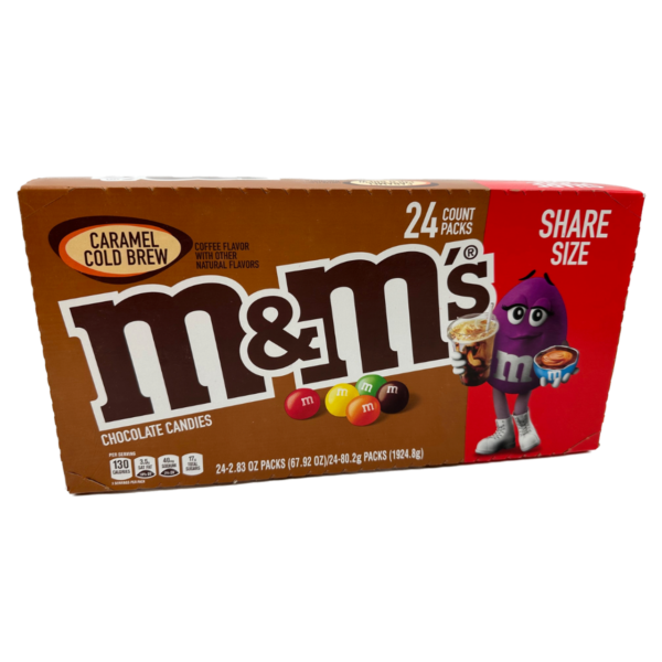 M&M CARMEL, COLD BREW 24 CT  KING SIZE *NEW*