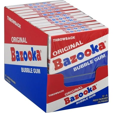 ++ BAZOOKA, OIRGNAL BUBBLE GUM 12 CT *NEW*
