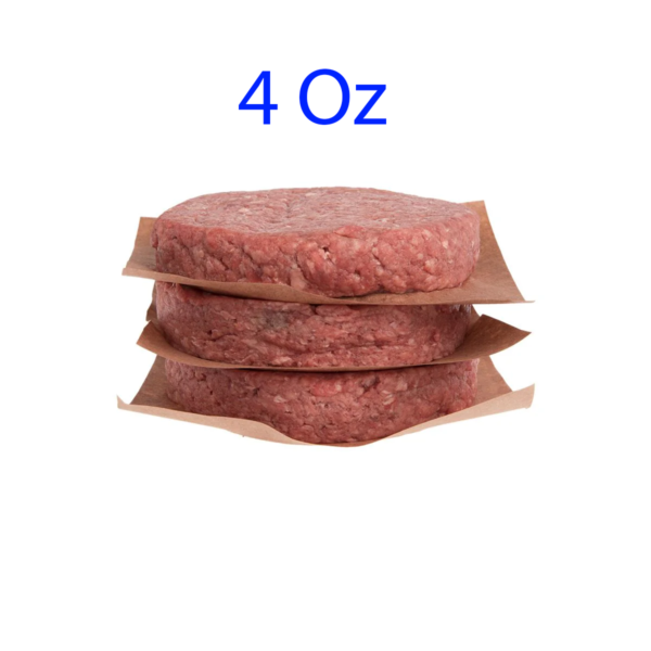 #BURGER 4OZ BY CASE WOUNDER ( WHITE BOX )