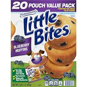 LITTTLE BITES BROWNIIES , BLUE BERRY MUFFINS  20 CT *NEW*