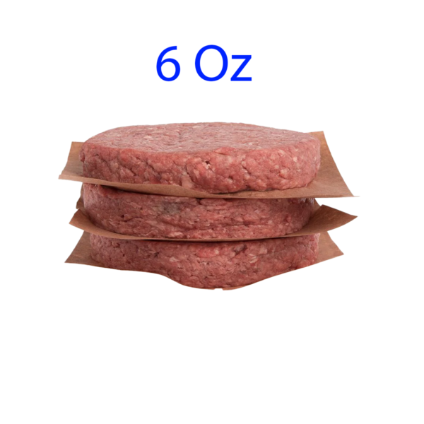 #BURGER 6OZ BY CASE WOUNDER ( WHITE BOX )