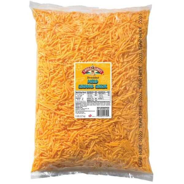 #SHREDDED YELLOW  CHEDDAR  CHEESE 5 LB