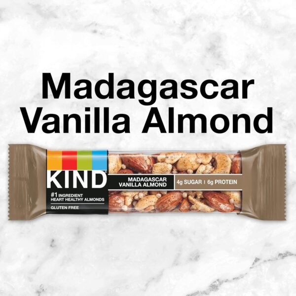 KIND BAR, MADAGASCAR VANILLA ALMOND 12 CT *612* - Image 3