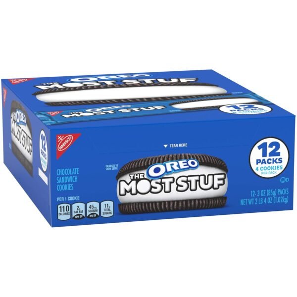 OREO COOKIES THE MOST STUFF, 3 OZ 12 CT
