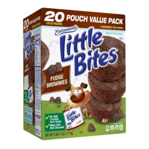 LITTTLE BITES BROWNIIES , FUDGE BROWNIES 20 CT *NEW*