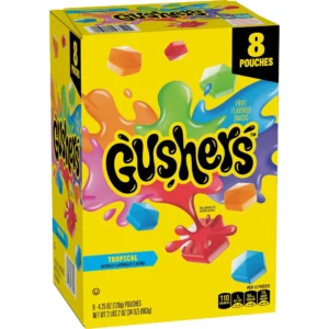 FRUIT GUSHERS, TROPICAL 4 OZ 8 CT