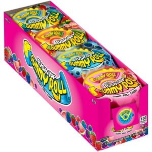 PUSH POP, GUMMY ROLL 8 CT *NEW*