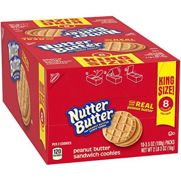 NUTTER BUTTER, KING SIZE 10 CT