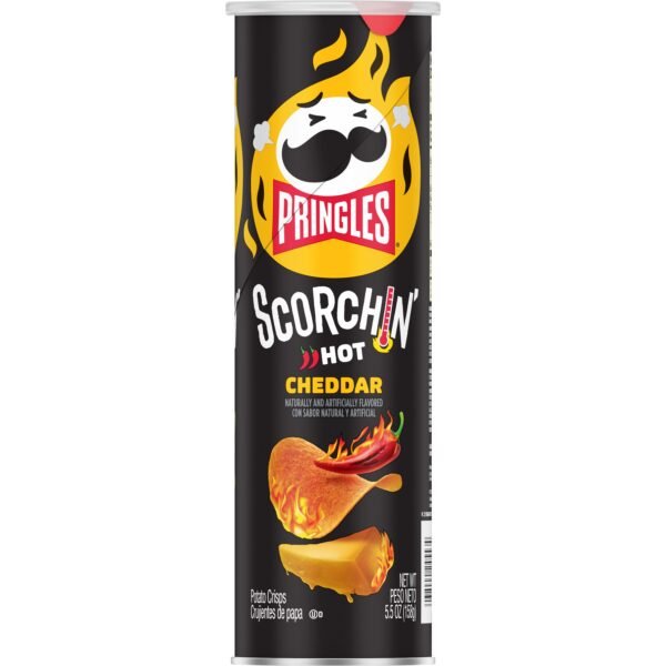 PRINGLES, SCROCHING  HOT CHEDDAR 14- 5.5 OZ