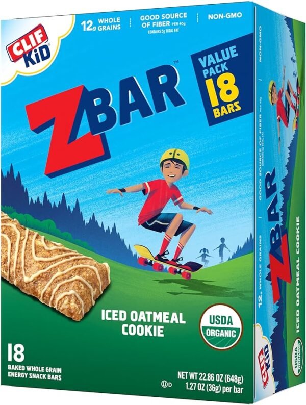 CLIF ZBAR ICED OATMEAL COOKIE, 18 CT
