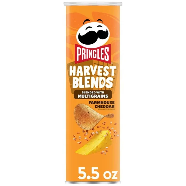 PRINGLES, HARVEST BLENDS FARMHOUSE CHEDDAR CRISPS, 5.5