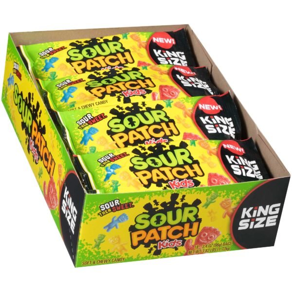 SOUR PATCH KIDS, KING SIZE 3 OZ 18 CT