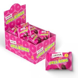 JOYVA JELL RINGS RASPBERRY 36 CT