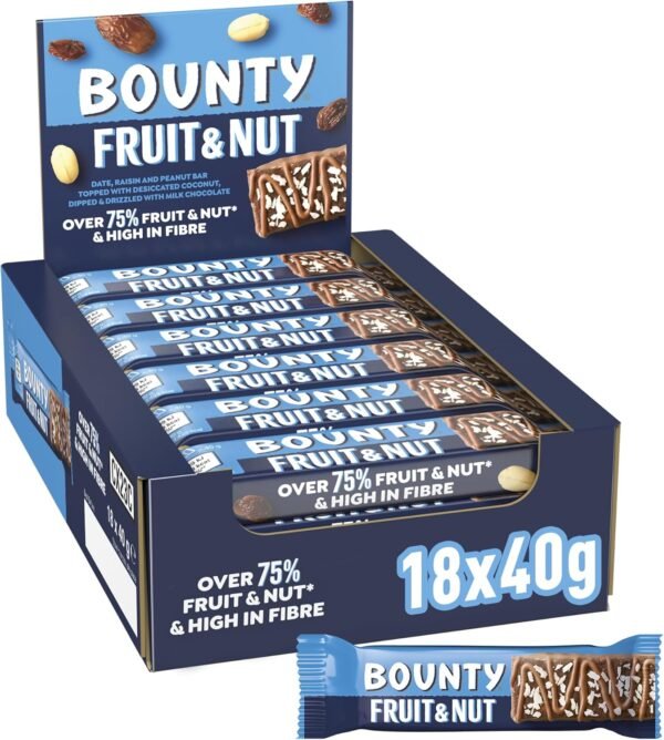 BOUNTY TRIPLE FRUIT & NUT 18 CT