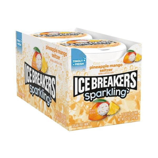 ICE BREAKERS SPARKLING PINEAPPLE MANGO 8 CT