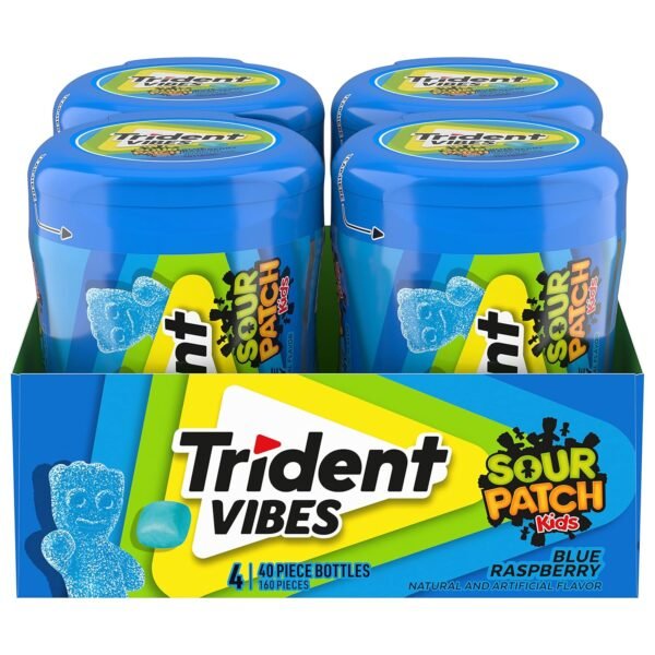 TRIDENT VIBES, BLUE RESPBERRY 4 CT