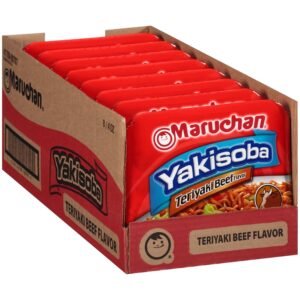 MARUCHAN YAKISOBA NOODLES TERIYAKI BEEF 8 CT