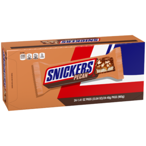 SNICKERS, PECAN SINGLES 1.41OZ 24 CT