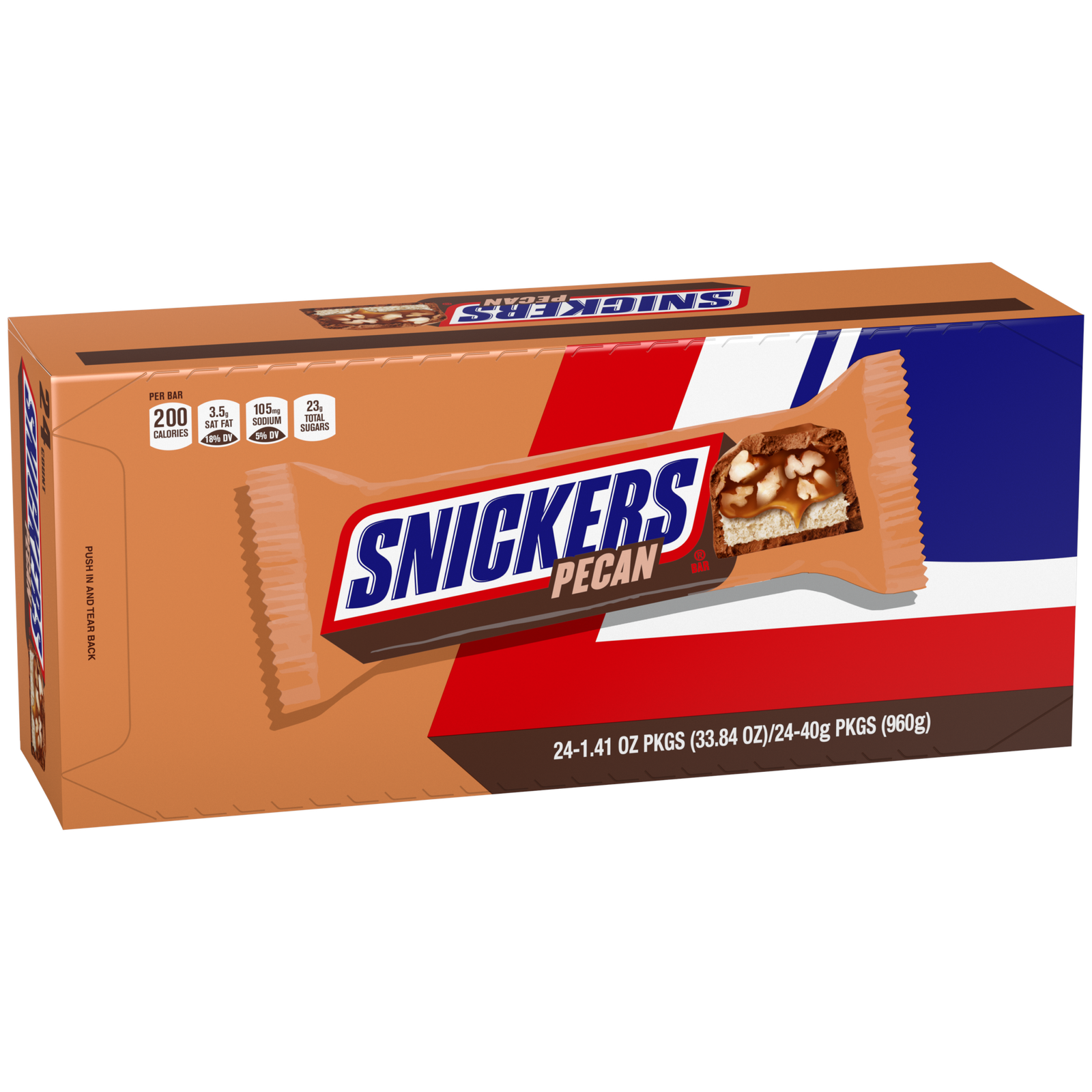 SNICKERS PECAN SINGLES 1.41OZ 24 CT