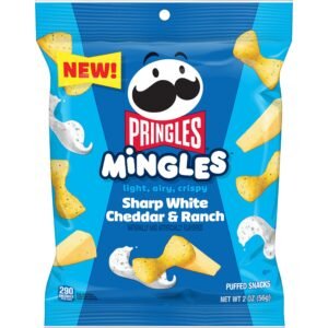 PRINGLES MINGLES SHARP WHITE CHEDDAR & RANCH 2OZ 6CT