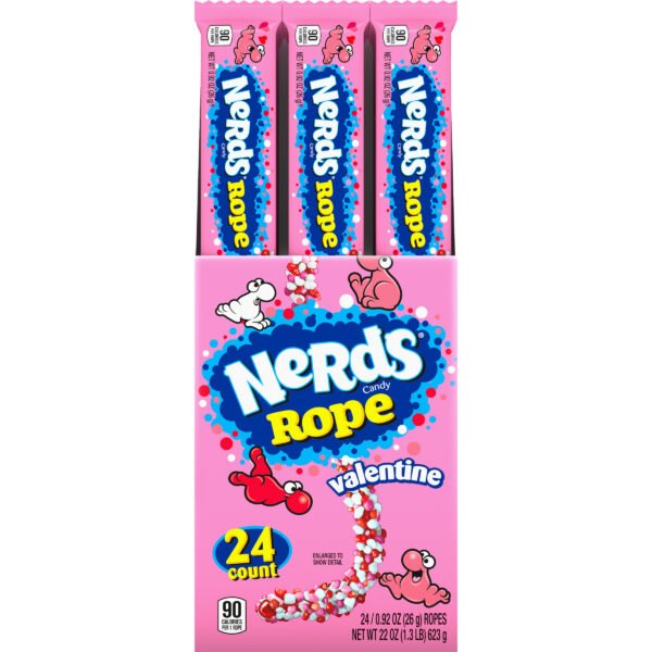 NERDS ROPE , VALANTINE 24 CT