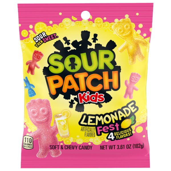 SOUR PATCH KIDS, LEMONADE FEST PB  SIZE 3.6 OZ 12 CT