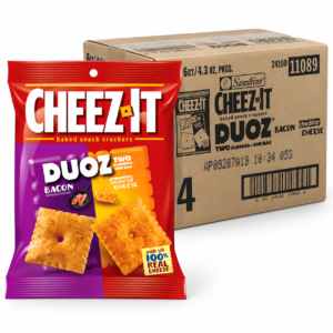 CHEEZ-IT, DOUZ BACON & CHEDDAR CHEESE 4.5OZ 6 CT
