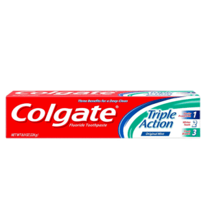 COLGATE, TRIPLE ACTION TOOTHPASTE, MINT, 8 OZ
