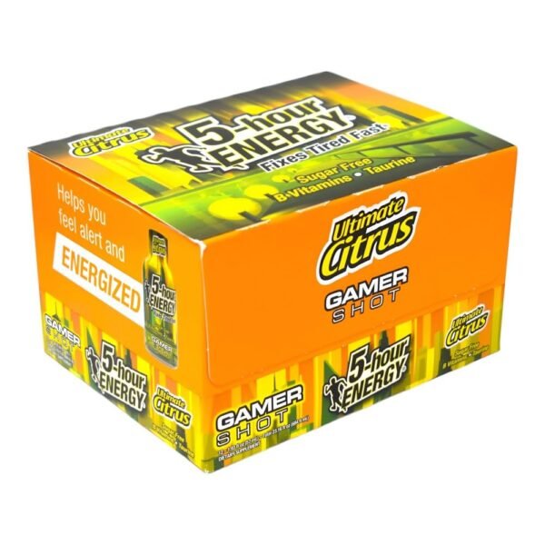 5- HOUR ENERGY DRINK, GAMER SHOT ULTIMATE CITRUS  12 CT