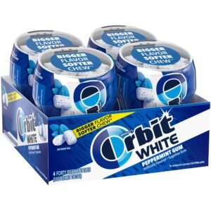 ORBIT, WHITE PEPPERMINT BOTTLE 4 CT