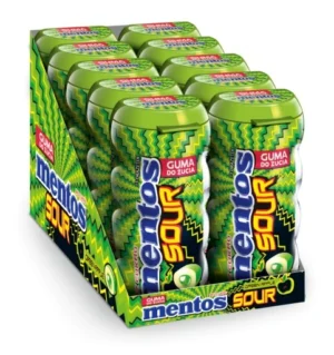 MENTOS GUM SOUR APPLE 10 CT