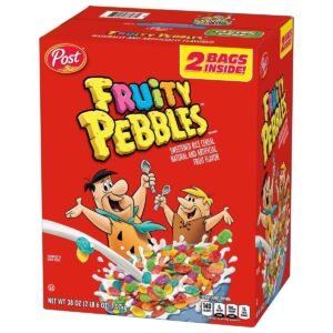FRUITY PEBBLES   BREAKFAST CEREAL, 38 OZ. 2 BAG