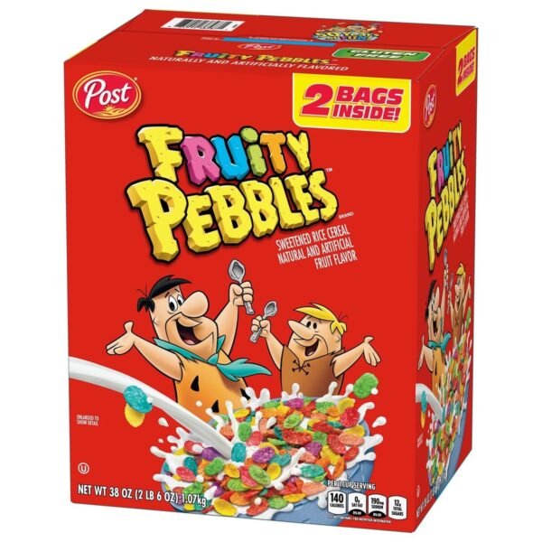 FRUITY PEBBLES   BREAKFAST CEREAL, 38 OZ. 2 BAG