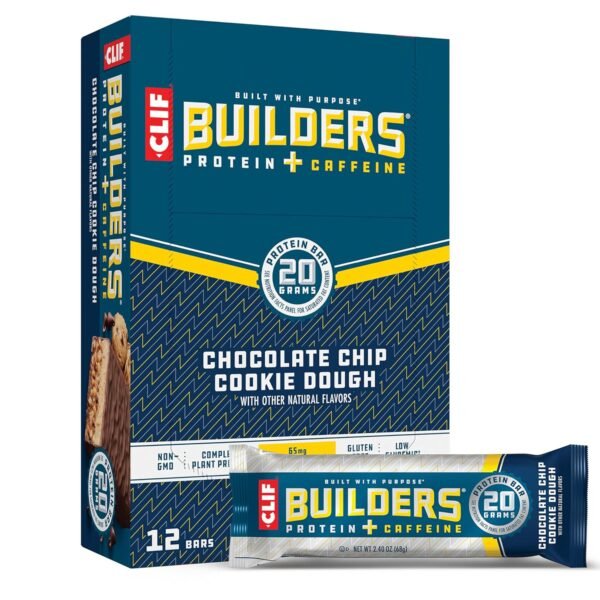 CLIF BUILDERS CHOCOLATE CHIP COOKIE DOUGH 12 CT