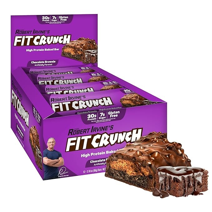 FIT CRUNCH PROTEIN BAR CHOCOLATE BROWNIE 12 CT