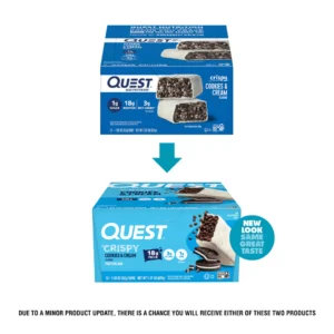 QUEST HERO PROTEIN BAR , CRISPY COOKIES & CREAM 12 CT