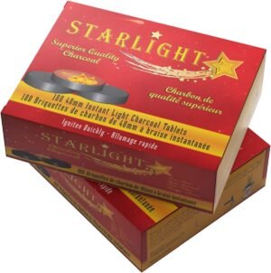 STARLIGHT CHARCOAL 40MM X 10 ROLL