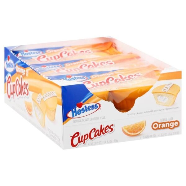 HOSTESS CUPCAKE ORANGE 3.3 OZ X 6 CT