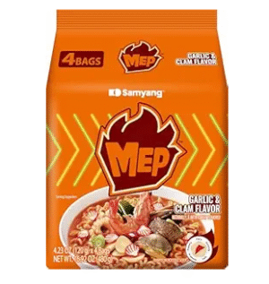MEP GARLIC & CALM  FLAVOR REMAN  SPICY NOODLES 4 PK