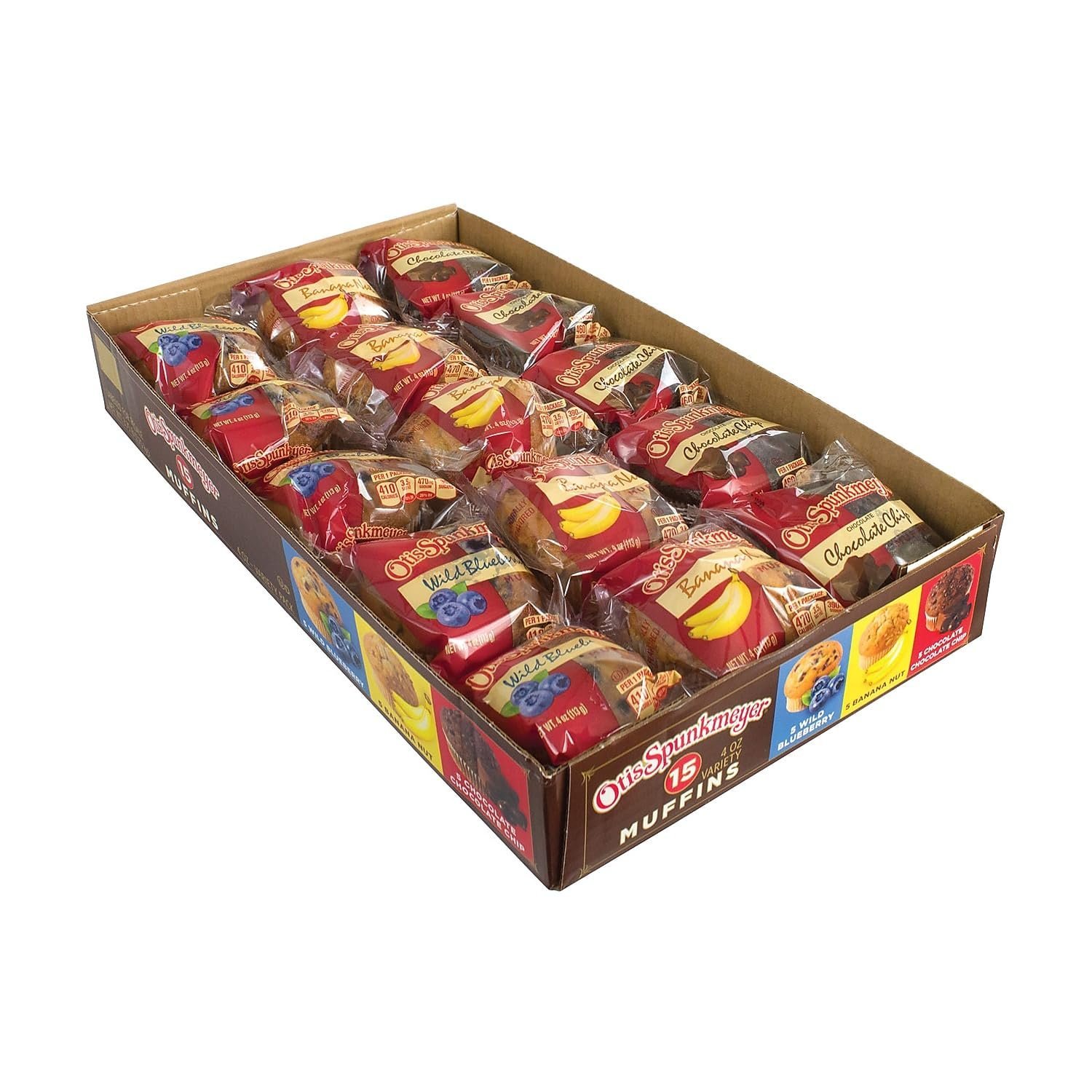 OTIS SPUNKMEYER VARIETY MUFFINS, 4 OZ., 15 CT