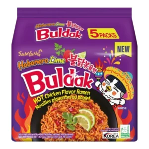 BULDAK BAG HABANERO LIME SOUP NOODLE 5.11oz x 5