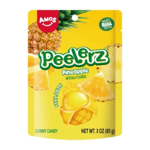 AMOS PEELERZ GUMMY PINEAPPLE 6 OZ X12 CT