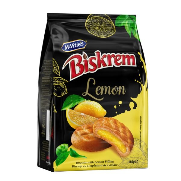 MCVITIES BISKREM BAGS LEMON 160 G X 12 CT