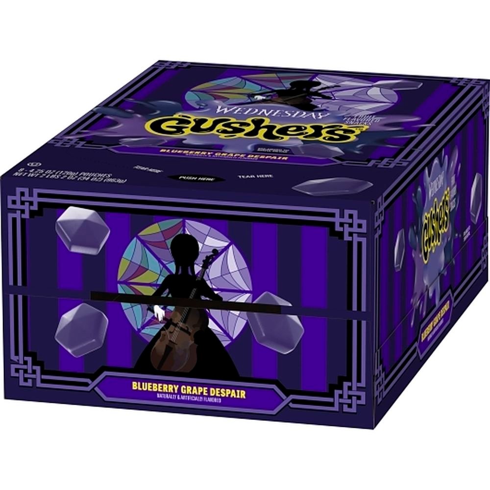 FRUIT GUSHERS, WEDNESDAY BLUEBERRY GRAPE 4.25OZ 8CT