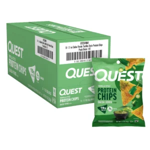 QUEST CHIPS SALSA VERDE   1.1 OZ X 8 CT