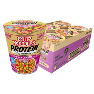 NISSIN CUP NOODLES PROTIEN SPICY CHICKEN FLAVOR 6 CT