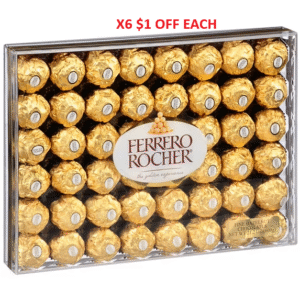 @ SPECIAL FERRERO ROCHER CHOCOLATE, DISPLAY 48 CT X 6