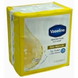 VASELINE SOAP 75GRAM TOTAL MOISTURE 3 PACK