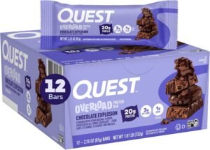 QUEST OVERLOAD CHOCOLATE EXPLOSION  2.15 OZ X 12 CT