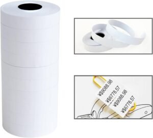 2 LINE PRICE ROLLS (WHITE ) X 10 CT